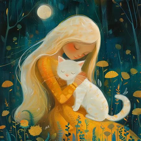 Midjourney Prompt Blonde Princess With Cat Prompt Library