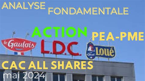 Bourse Analyse Fondamentale Action L D C CAC All Shares PEA