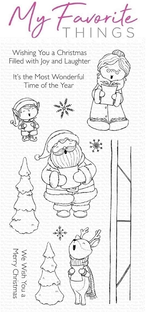 My Favorite Things Clear Stamp Sy Christmas Carols