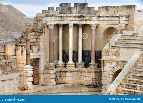 Archaeological Site, Beit Shean, Israel Stock Image - Image of ancient ...