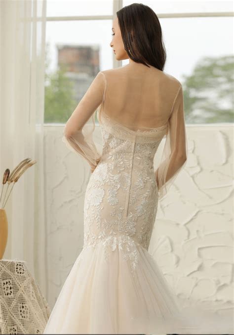 Sweetheart Lace Tulle Mermaid Wedding Gown Tullelux Bridal Crowns