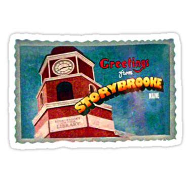 Greetings From Storybrooke Post Card Sticker For Sale By Equitas