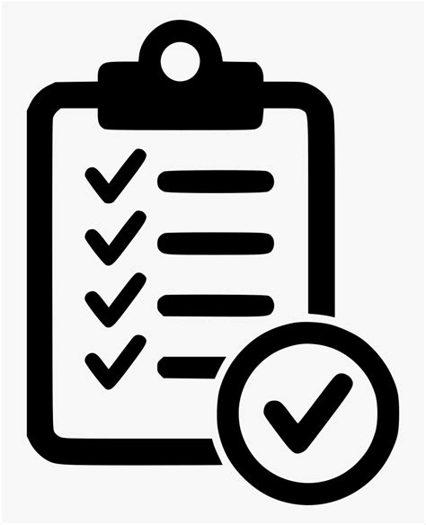 Icons Checklist Computer Black Text White Check List Png Icon