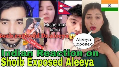 Indian Reaction On Nepal Shoaib Exposed Aleeya Tiktok Live Crazzy