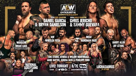 AEW Dynamite Live Results Third Anniversary Show