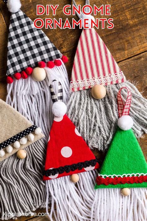 Christmas Gnomes Ornaments Easy Diy Craft Gnome Pattern Artofit