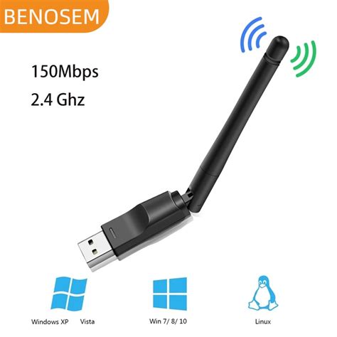 Benosem Usb Wifi Adapter Rtl Mt Wi Fi Dongle Mbps Ghz