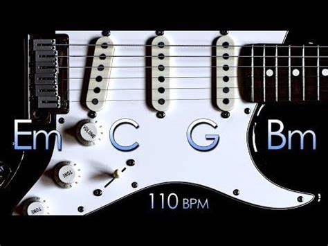 Energetic Rock Guitar Backing Track E Minor Youtube Backing Tracks