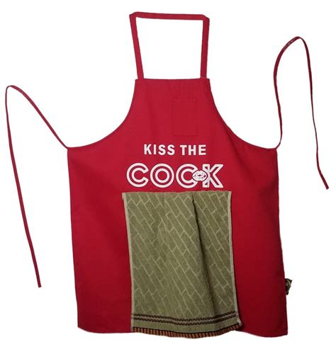 Kiss The Cook Penis Prank Apron Gag Father S Day Gag Etsy