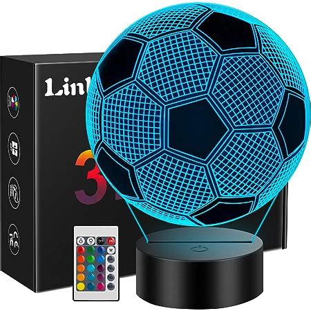 Linkax Cadeau Foot Garcon Veilleuse Enfant D Led Football Lampe De