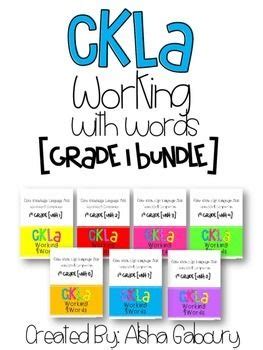 Ckla Skills Word Work Companion St Grade Bundle First Grade Writing