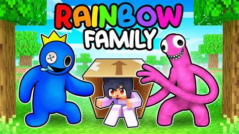 Adopted By The Rainbow Friends In Minecraft Youtube