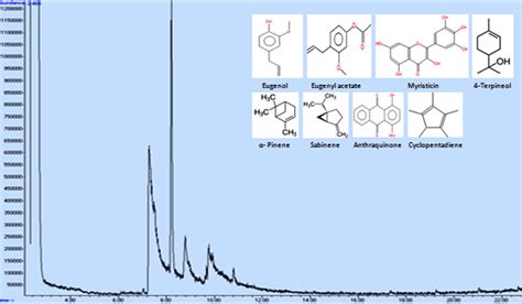 Gcms Chromatogram Of Clove Methanolic Extract Containing Eugenol Download Scientific Diagram