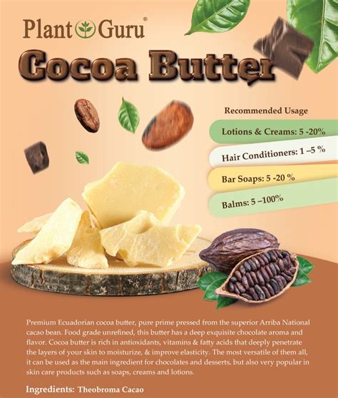 Raw Cocoa Butter 100 Pure Natural Unrefined Cacao Food Grade Etsy