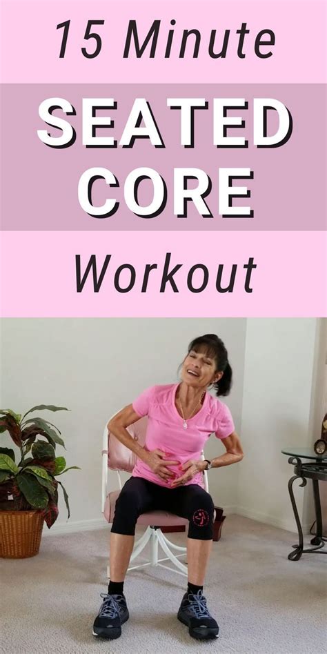 Seated Core Exercises For Seniors Fitness With Cindy Senior Fitness