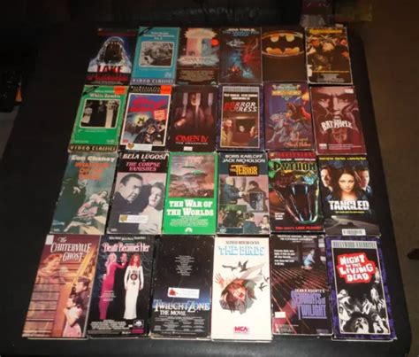 HORROR VHS LOT (VHS Lot of 24) Huge Gore Slasher Cult Rare OOP £28.28 ...