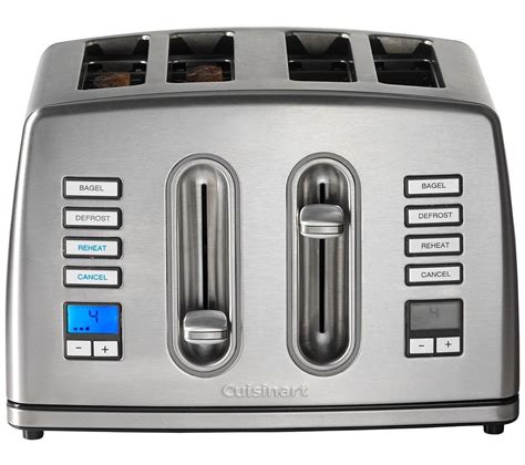 CUISINART CPT445U 4-Slice Toaster - Stainless Steel, Stainless Steel ...