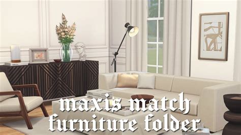 Maxis Match Furniture Folder 400 Items Counters Dining Tables