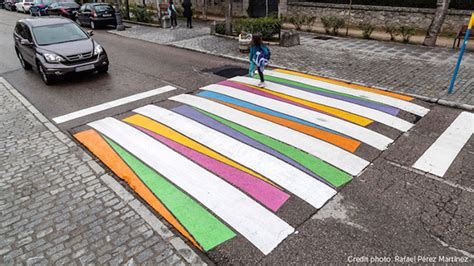 Artista Transforma Faixas De Pedestre Cores Em Madrid Deixando Ruas