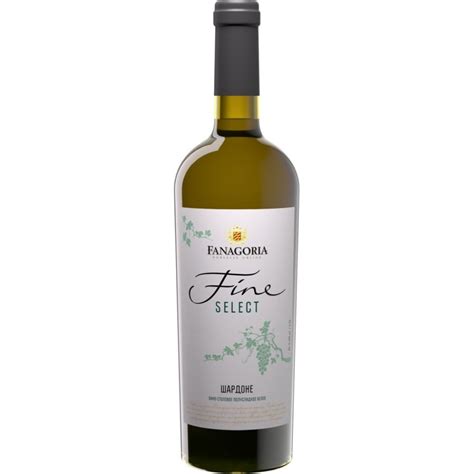 Купить белое полусладкое Вино Fanagoria Fine Select Chardonnay 750 мл ...