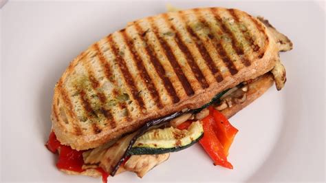 Grilled Veggie Panini Recipe - Laura Vitale - Laura in the Kitchen ...