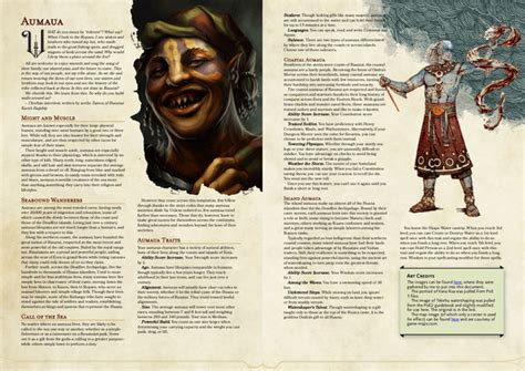 Aumaua - The oceanic race from Pillars of Eternity, adapted to 5e! : r ...