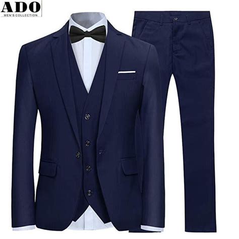 Local Delive Mens Suits 3 Piece Slim Fit Wedding Formal Wedding Suit