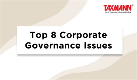 Top Corporate Governance Issues