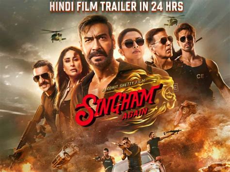 Singham Again Trailer Becomes Most Watched In 24 Hours