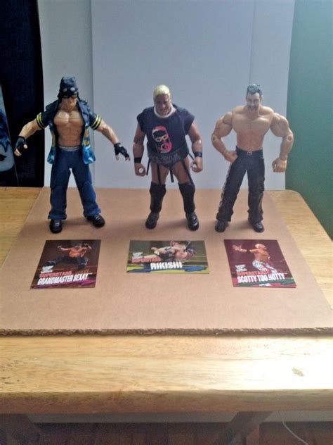 Wwf Wwe Scotty 2 Hotty Rikishi Grandmaster Sexay Too Cool 3 Figure Lot W Cards 1913364514