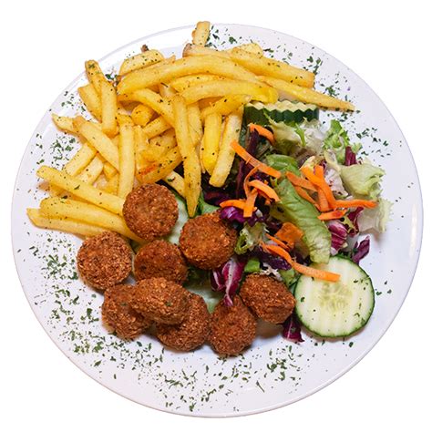 Falafel Teller Monti Triemli Restaurant Pizzeria