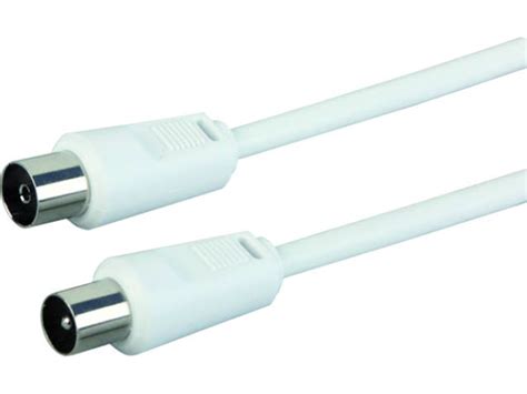 Cabo De Antena SCHWAIGER Coaxial 5 M Branco Worten Pt