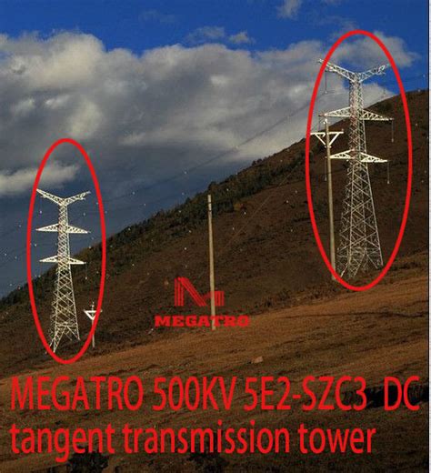 Megatro Kv E Szc Dc Tangent Transmission Tower China Kv Dc