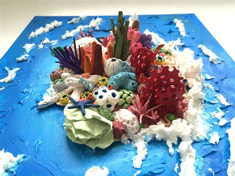 3d Coral Reef Sculpture Clay Crafts