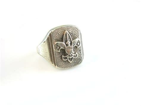 Boy Scout Ring. Sterling Silver Signet Ring. by bohemiantrading