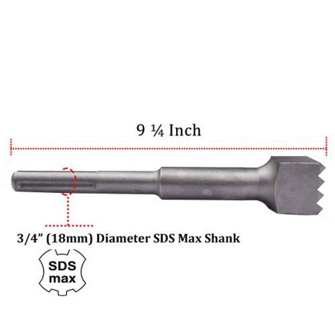 Inch Sds Max Tips Bushing Bit For Demoliton Hammer Overall Cut