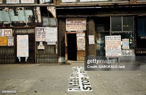 The Ghetto New York City Harlem Juillet 1970 Le Ghetto Panneaux