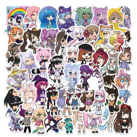 50pcs Gacha Life Stickers Au Sticker World