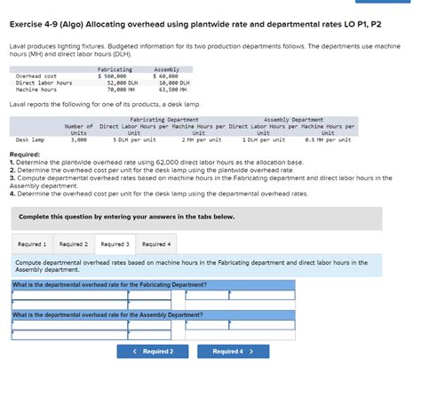 Solved Exercise 4 9 Algo Allocating Overhead Using