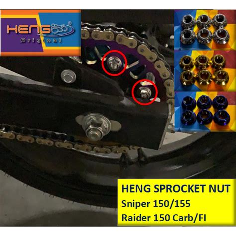 Heng Original Sprocket Nut For Sniper Raider Carb Fi Sold