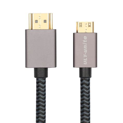 ULT Unite Gold Plated Head HDMI 2 0 Male To Mini HDMI Male Nylon