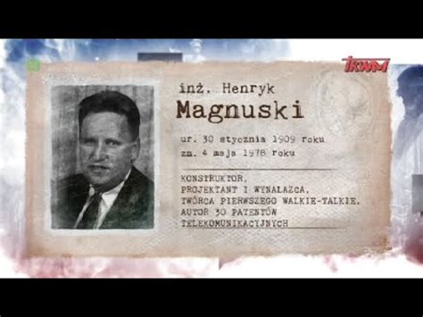 Poczet wielkich Polaków Inż Henryk Magnuski YouTube