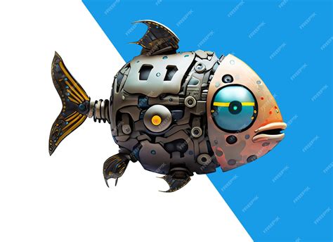 Premium Psd Robot Fish Of The Future