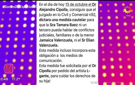 La Justicia Le Dio La Razón A L Gante Y Le Puso Un Bozal Legal A Tamara Báez