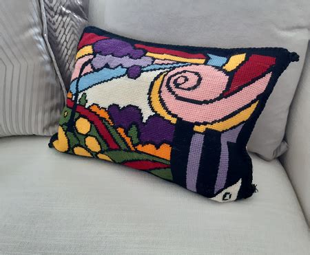 The Naked Canvas Needlepoint Tapestry Kit Windmill Art Deco