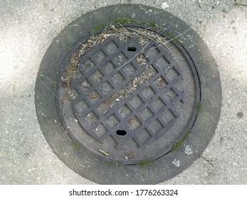 Circular Man Hole Sewer Cover Cement Stock Photo (Edit Now) 1776263324