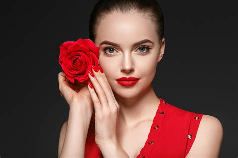 4k 5k 6k 7k Roses Face Red Lips Glance Hd Wallpaper Rare Gallery