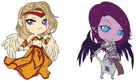 Reversed Morgana and Kayle by Cyclone97 on DeviantArt