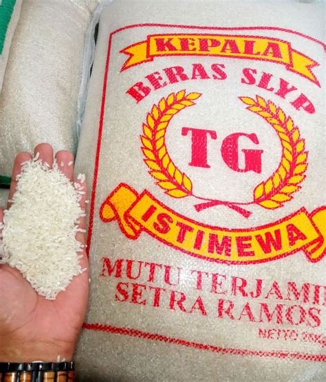 Beras Setra Ramos Pulen Bersih Kg Lazada Indonesia