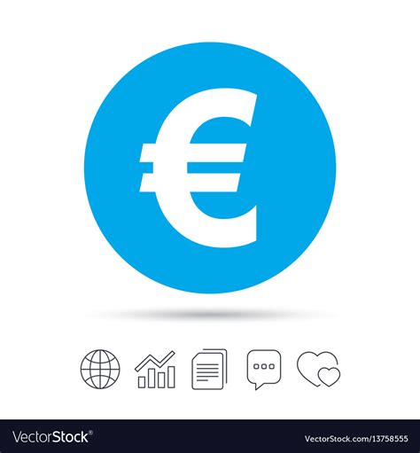 Euro Sign Icon Eur Currency Symbol Royalty Free Vector Image